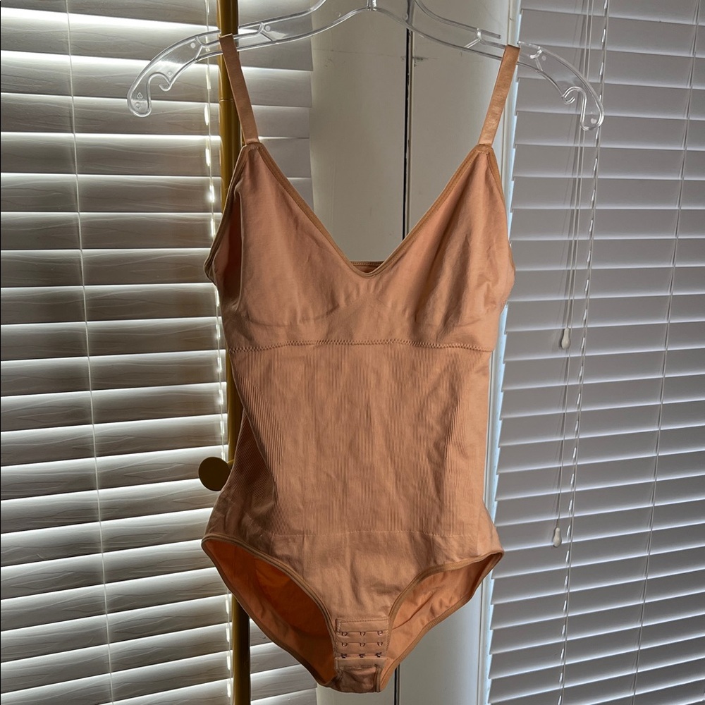 Elegant Clay Colored Shapewear Bodysuit